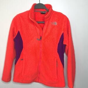 North Face Girls Sherpa Fleece Full Zip Jacket L